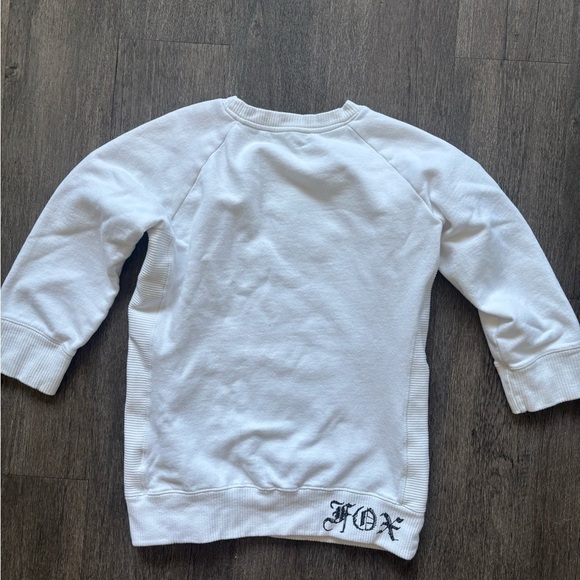 Fox White and Teal Sweatshirt - Picture 6 of 6